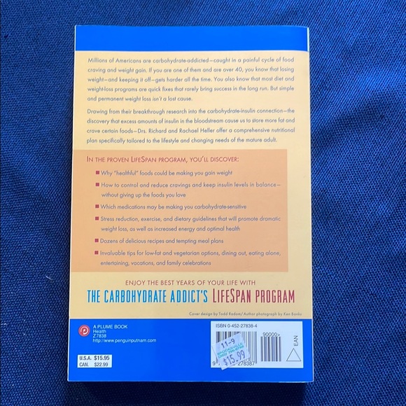 The Carbohydrate Addict's Lifespan Program Book - Picture 2 of 3